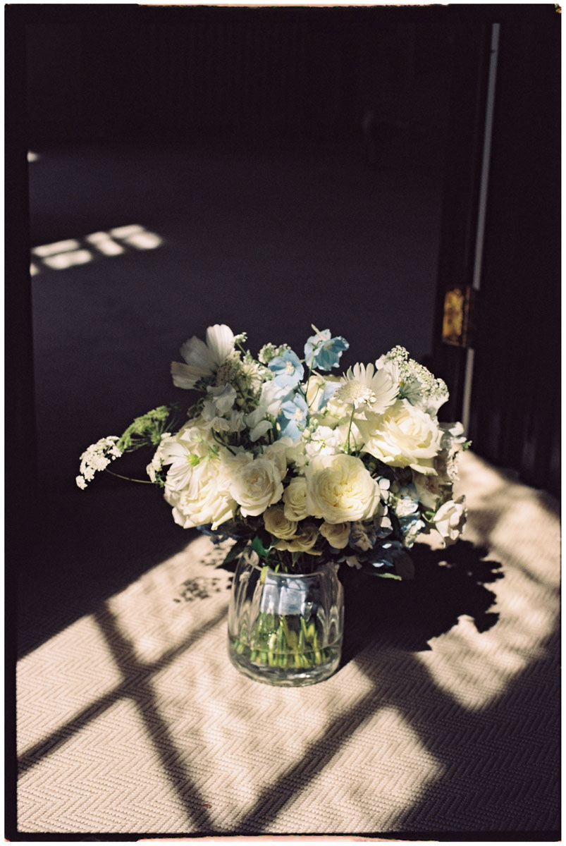 Wedding flowers on film 