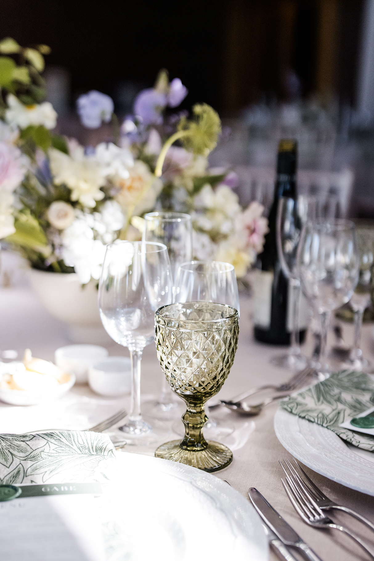 Beautiful table details at Elmore Court 