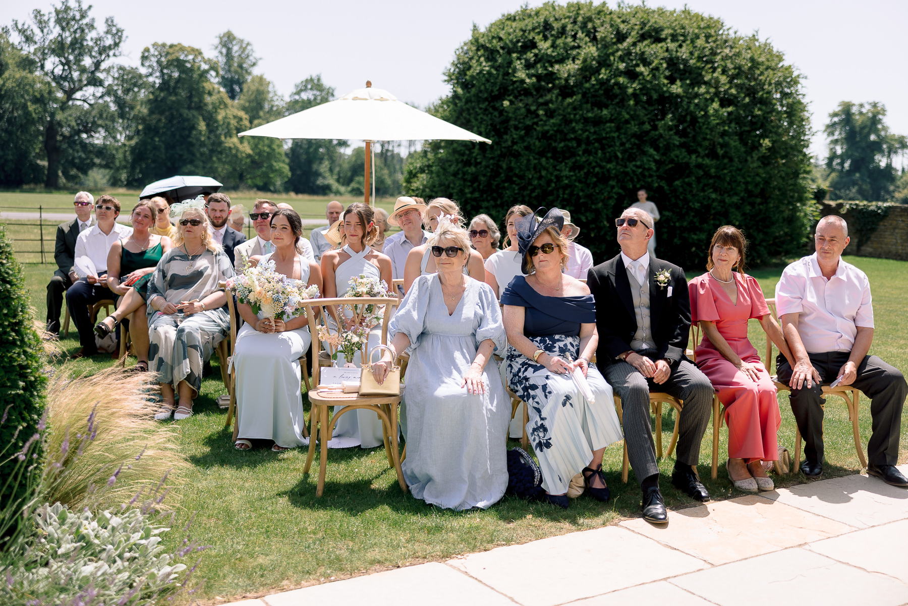 Guests watching the ceremony 
