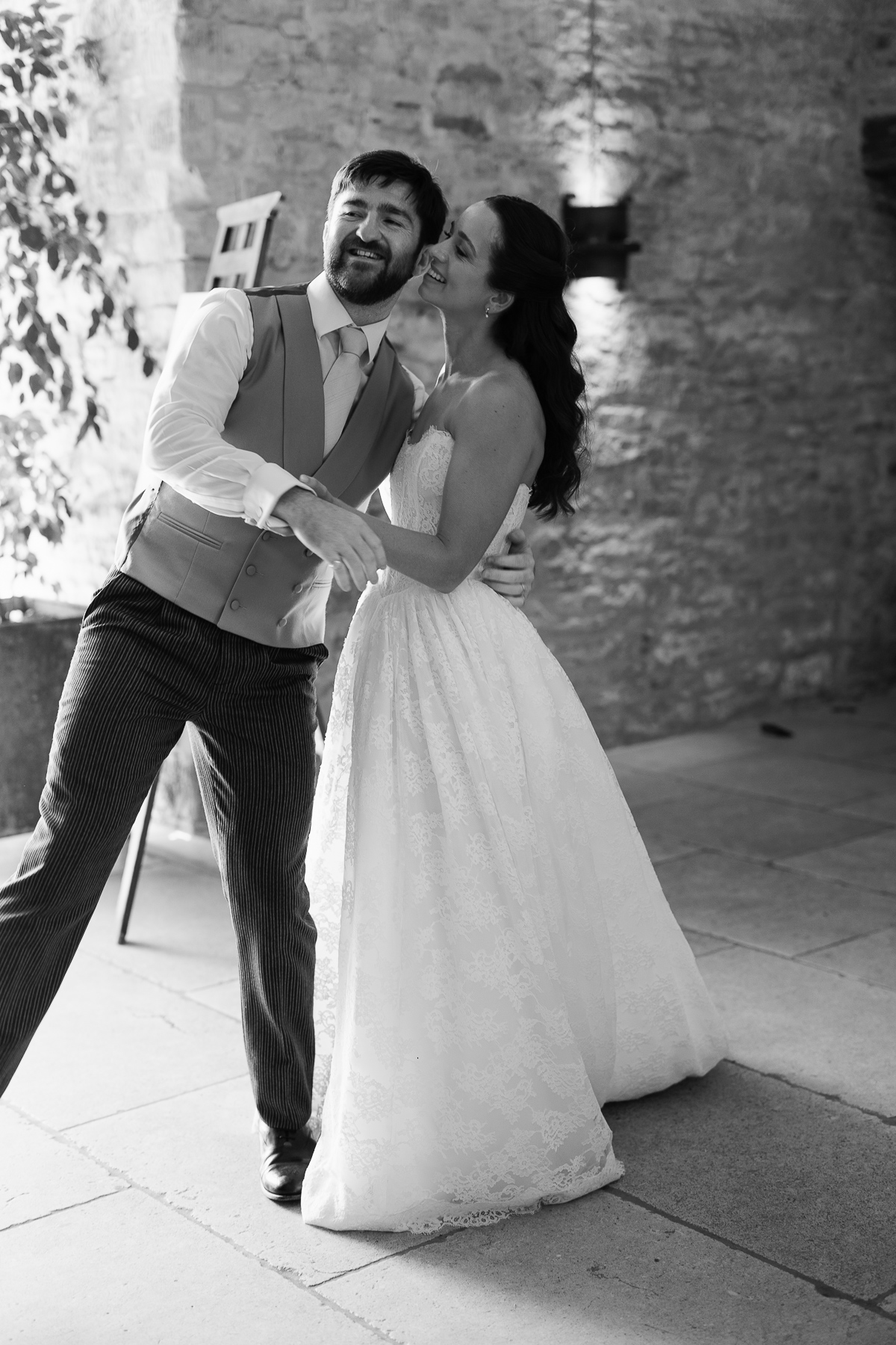 Bride and bestman looking at me 