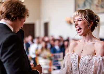 Laughing bride
